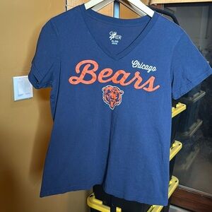 GIII Apparel Group Navy Blue Chicago Bears 100% Cotton Tee Size XL